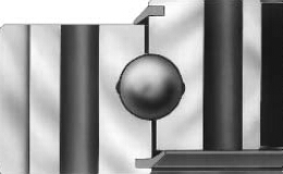 Three types of four point contact ball slewing bearing Три типа четырехточечного шарикоподшипника