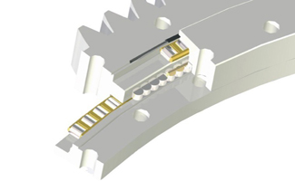поворотное кольцо подшипника с внешним зубчатым колесом