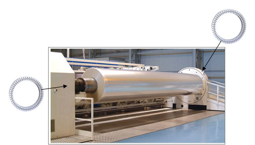 Тонкий поворотный подшипник легкого типа