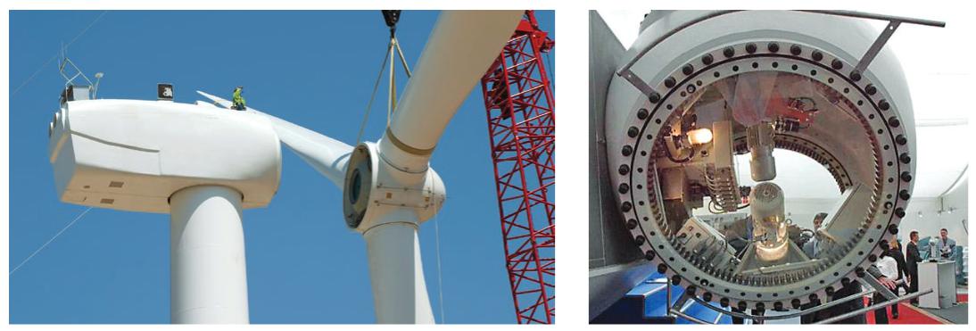 Применение поворотного подшипника в обмотке