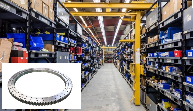 Средний подшипник поворотного кольца шарика контакта 4 пунктов размера для подборщика запаса склада