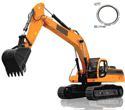 Однорядный четырехточечный шарикоподшипник для экскаватора широкого диапазона